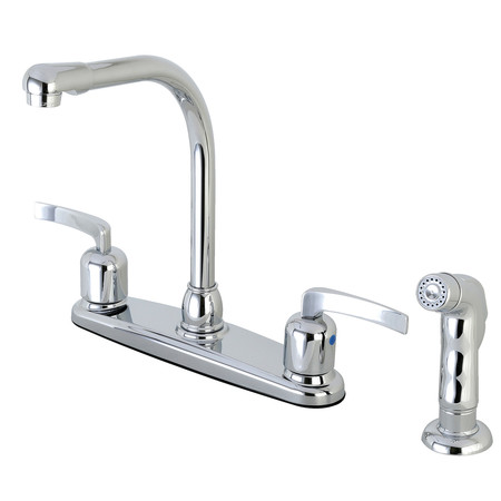 KINGSTON FB751EFLSP 8-Inch Centerset Kitchen Faucet with Sprayer FB751EFLSP